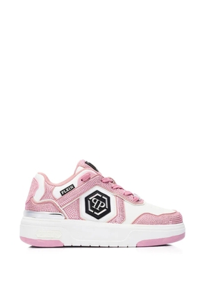 Philipp Plein SK8R rhinestones low-top sneakers - White