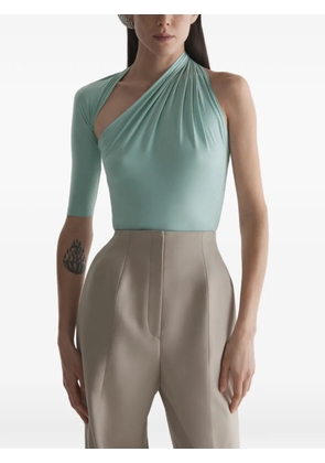 Mugler draped loop T-shirt - Blue