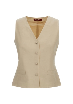 Max Mara buttoned waistcoat - Neutrals