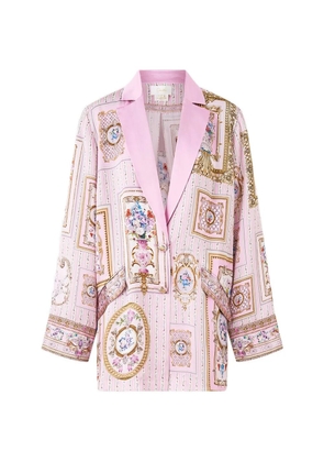 Camilla relaxed floral jacket - Pink