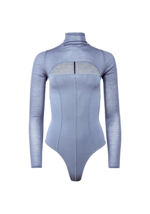 Fleur Du Mal Kate cut-out bodysuit - Blue