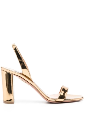 Aquazzura So Nude block-heel sandals - Gold