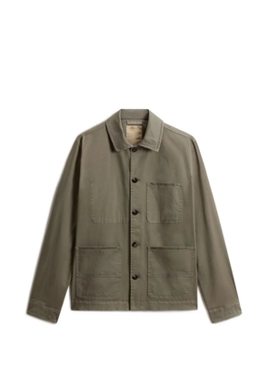 Woolrich garment-dyed shirt jacket - Green