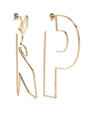 Patrizia Pepe P and Fly-shaped earrings - Gold
