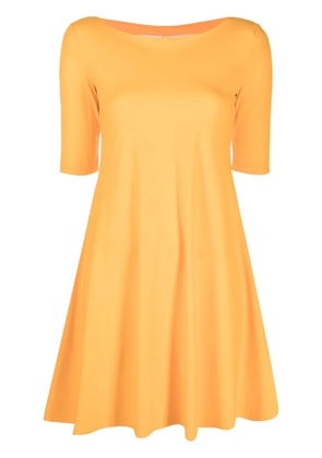 Patrizia Pepe boat-neck A-line mini dress - Orange