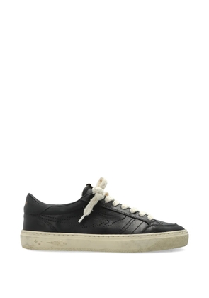 Enterprise Japan perforated leather sneakers - Black