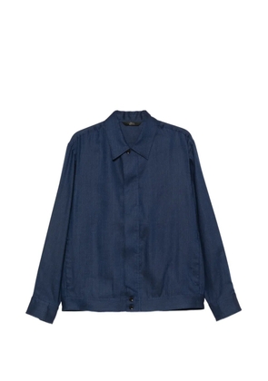 Brioni zipped shirt jacket - Blue