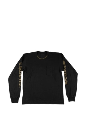 Chrome Hearts logo-print long-sleeve T-shirt - Black