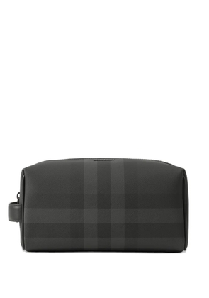 Burberry Check travel pouch - Grey