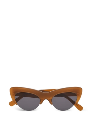 GANNI cat-eye sunglasses - Brown