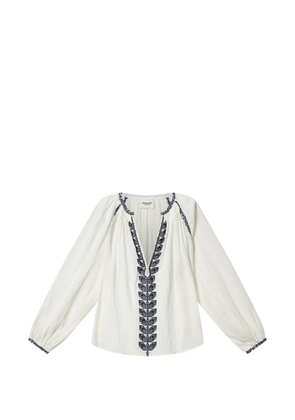 MARANT ÉTOILE Lena embroidered blouse - White