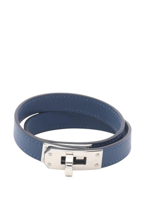 Hermès Pre-Owned 2024 Swift Kelly Double Tour Bracelet costume bracelet - Blue