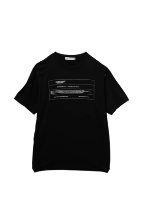 Undercover text-print round neck T-shirt - Black