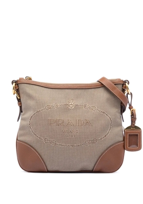 Prada Pre-Owned 2000-2012 Canvas Canapa Logo crossbody bag - Brown