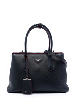 Prada Pre-Owned 2013-2025 Saffiano Cuir Turnlock Twin satchel - Black