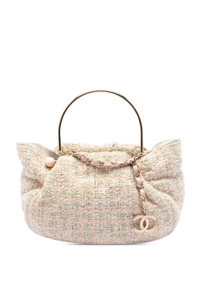 CHANEL Pre-Owned 2005-2006 Tweed Boucle Knitting Top Handle Bag handbag - Pink