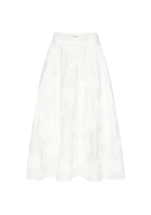 ROTATE BIRGER CHRISTENSEN flower maxi skirt - White