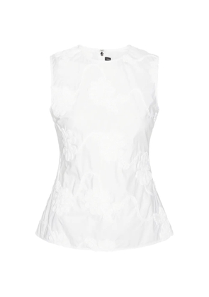 ROTATE BIRGER CHRISTENSEN flower sleeveless blouse - White