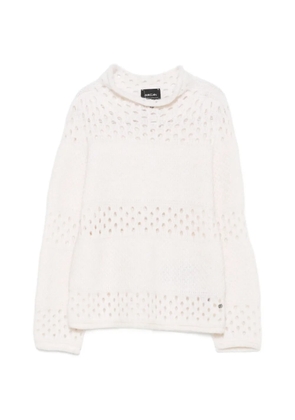 MARCCAIN openwork sweater - White