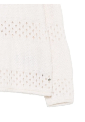 MARCCAIN openwork sweater - White