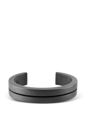 Parts of Four oxidised crescent crevice bracelet - Grey