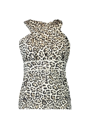 Goldbergh zanna print bra - Neutrals