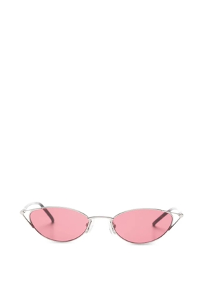 Alexander McQueen Eyewear oval-frame sunglasses - Silver