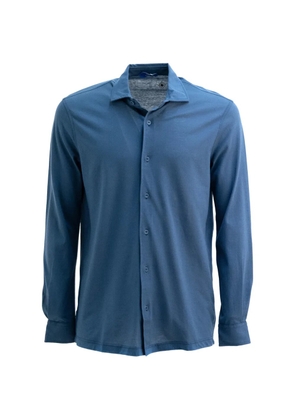Kired long-sleeve polo shirt - Blue