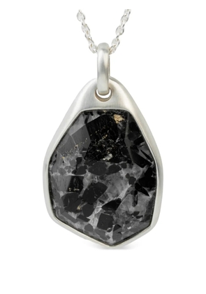 Parts of Four inclusion crystal necklace - Silver