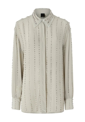 PINKO embellished shirt - Grey