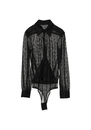 Kiki de Montparnasse Petite Fleur bodysuit - Black