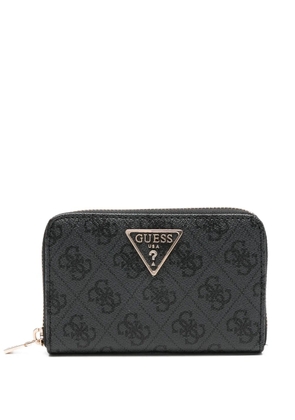 GUESS USA logo zip wallet - Grey