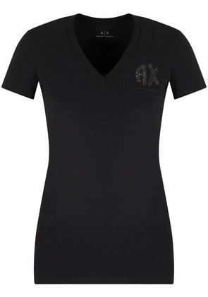 Armani Exchange logo-embellished T-shirt - Black