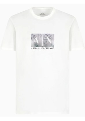 Armani Exchange logo-print T-shirt - White