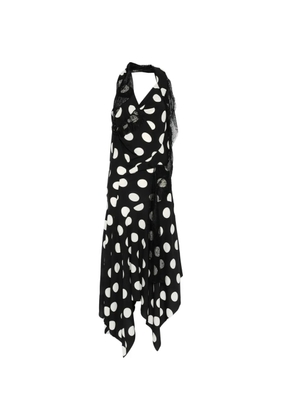 Junya Watanabe lace-detail midi dress - Black