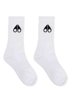 Moose Knuckles logo-print socks - White