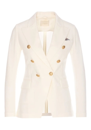 Circolo 1901 double-breasted blazer - White