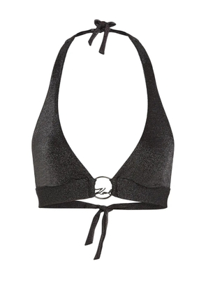 Karl Lagerfeld logo-detailing bikini - Black