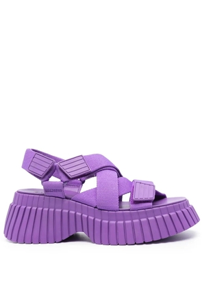 Camper BCN 70mm touch-strap sandals - Purple