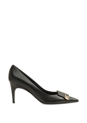 Sergio Rossi gold-tone detail pumps - Black