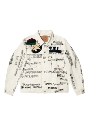 Denim Tears x Stussy x Our Legacy TTL denim jacket - White