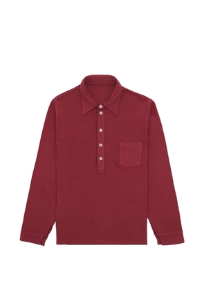 Fortela Grayson long-sleeve polo shirt - Red
