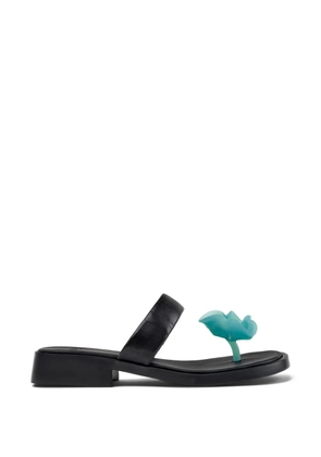 Camper Dana floral-appliqué sandals - Black