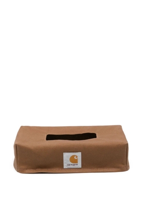 Carhartt WIP logo-patch tissue box cover - Brown