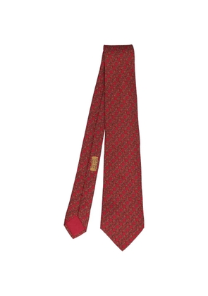 Hermès Pre-Owned horsebit-motif tie - Red