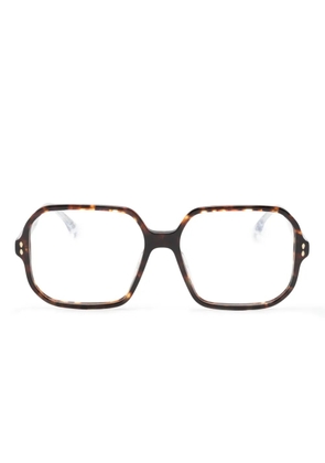 Isabel Marant Eyewear tortoiseshell oversize-frame glasses - Brown