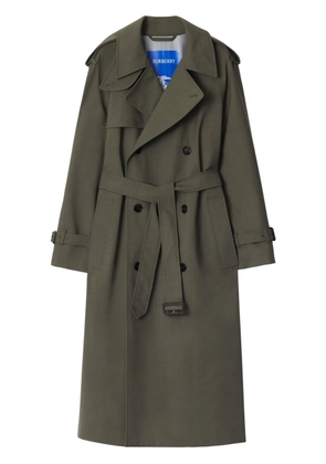 Burberry long wool trench coat - Green
