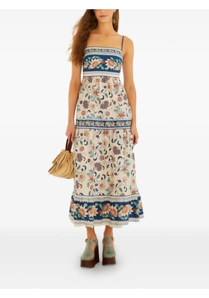 FARM Rio floral tapestry maxi dress - Neutrals