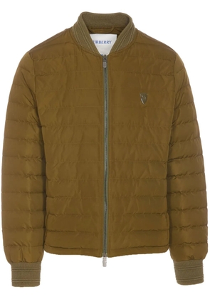 Burberry B Shield logo-patch jacket - Green