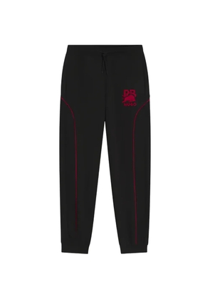 HUGO x RB logo-embroidered track pants - Black